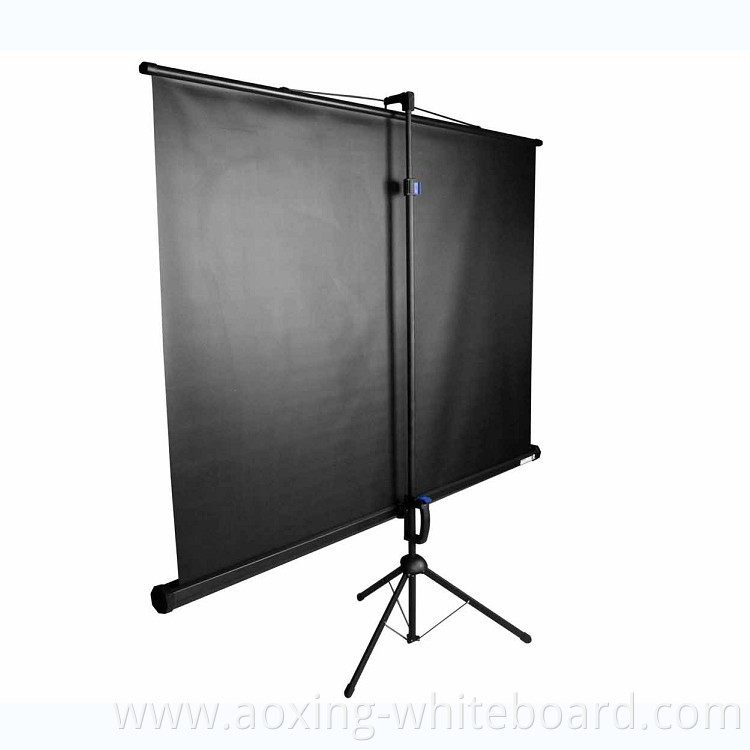 Professional Tripod projector screen used by office/HD Portable Manual Pull Down Projection Screen of 240*180cm